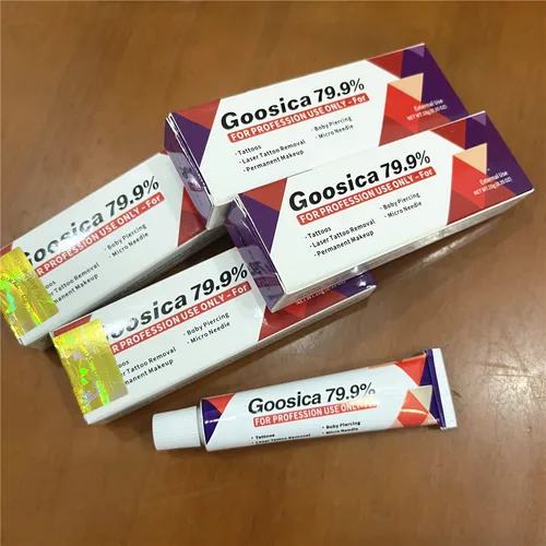 Imagen 1 del producto Before Tattoo Cream 79.9% Goosica Uso para maquillaje permanente Piercing Microblading Ceja Labio Cara Cuerpo Proveedor 10G