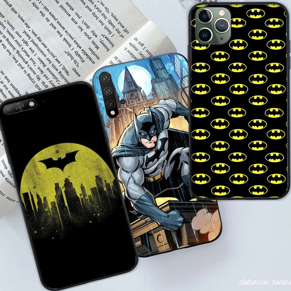 F-6 Batman Black Soft Case for iPhone 12 Mini Pro Max XR X XS 6 7 8 6S Plus