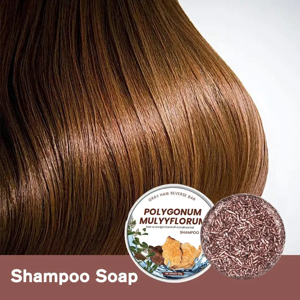 صابون الخيزران الطبيعي مع فحم متعدد الفلوروم ، شريط الشامبو النقي ، شعر عضوي رمادي ، سواد شا ، Y0q7