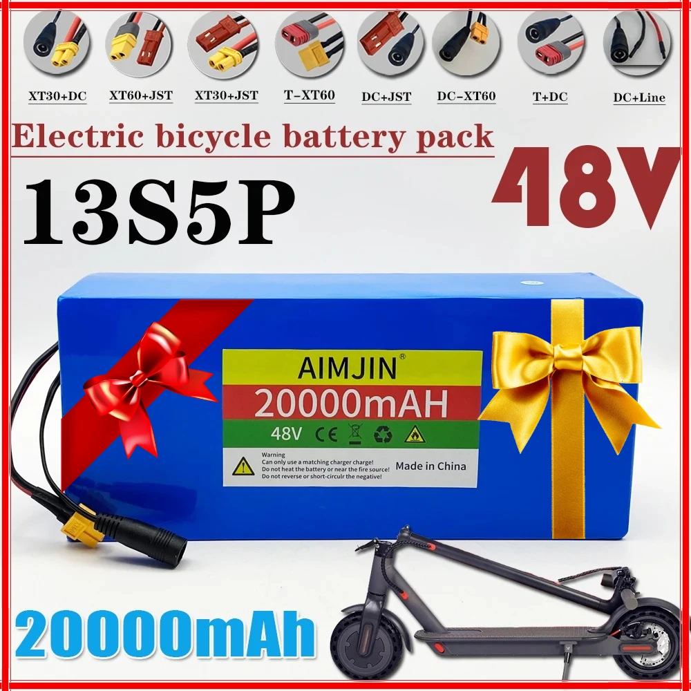 

13S5P 48v 20ah Brand new original 500-1000W large capacity lithium battery uses most vehicles and supports product customization