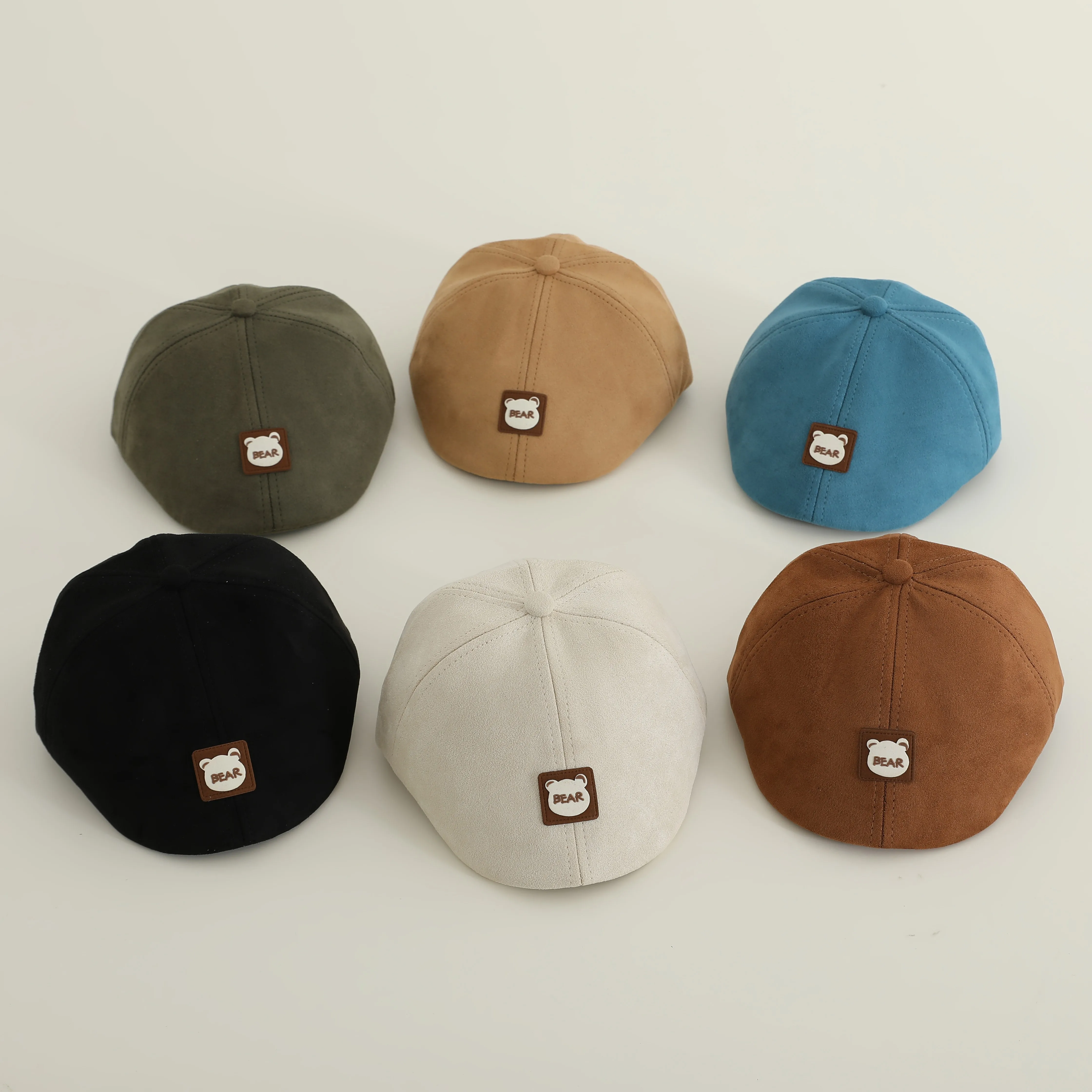 

Cute Bear Beret Hat For Baby Boys Girls Cartoon Bear Infant Kids Beanie Cap Autumn Toddler Children Hat