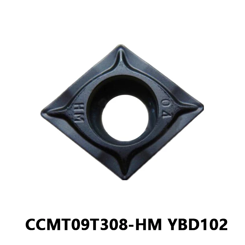 

CCMT09T308-HM YBD102 Internal Turning Tool Carbide Inserts Turning Cutter High-Quality Blades CCMT 09T308 HM for Cast Iron