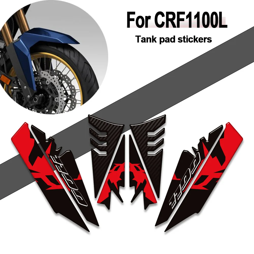 New Motorcycle Accessories Tank pad stickers Handguard Decals kit For CRF 1100L 1000 L CRF1100L CRF1100 Africa Twin Adventure