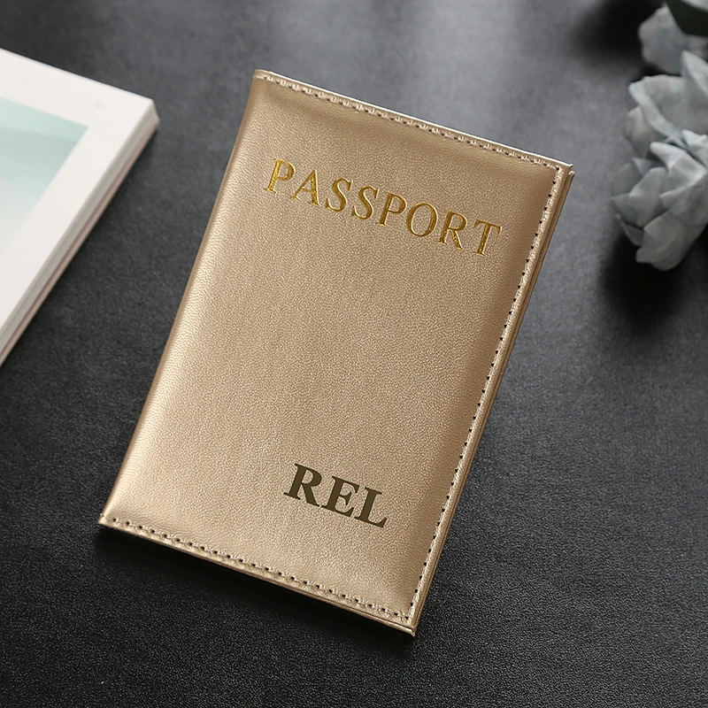 Personalized  Passport Cover Women Pink Travel Covers for Passports with names Girls wedding passport cover invitations