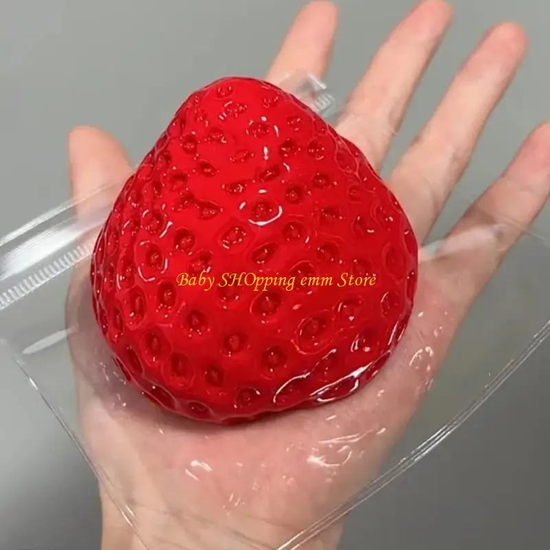 Joli jouet à ventilation 23GD, jeu sensoriel doux à rebond lent, anti-Stress, rebond doux, fraise, accessoires Photo amusants
