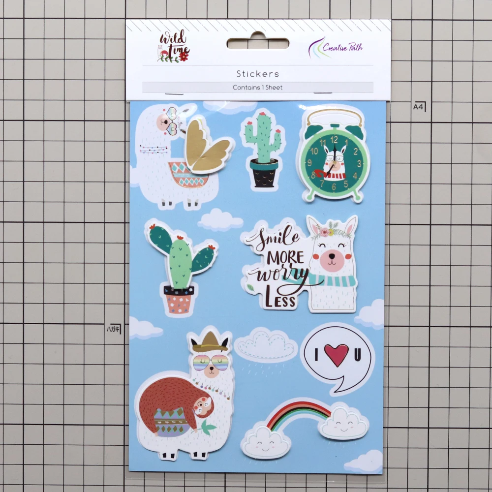 Creative Path Wild Time Deko-Aufkleberbögen, niedliche Tier-Camping-3D-Aufkleber für Scrapbooking, Journaling, DIY, Basteln, Kartenherstellung – Detail 20