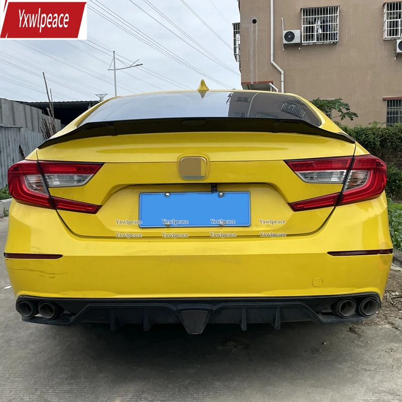 For Honda Accord 10th Generation 2018-2022 High Quality ABS Plastic Rear Trunk Lip Spoiler Wing Body Kit Accessories