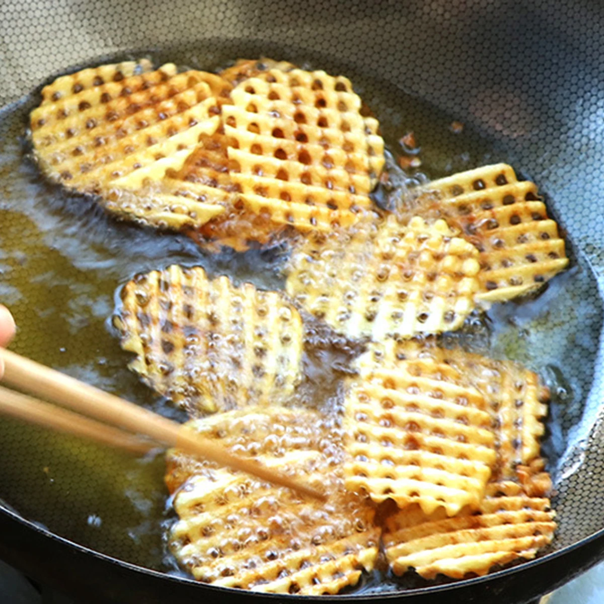 Affettatrice a griglia per patate in legno grattugia per verdure coltello a onda cippatrice a rete taglierina per verdure taglierina per verdure