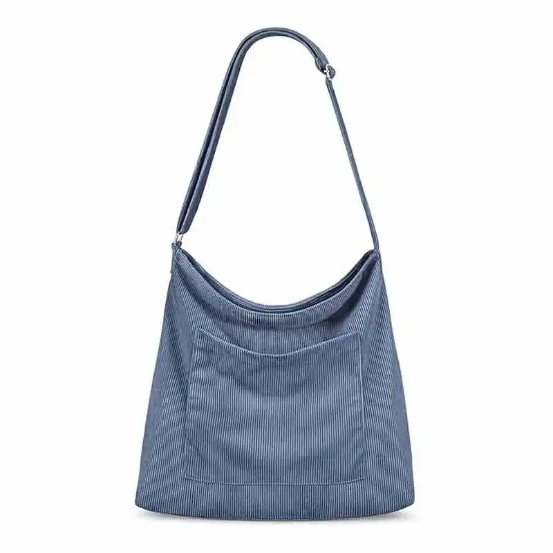 Bolsa de ombro casual com bolsos internos, grande capacidade, LW04