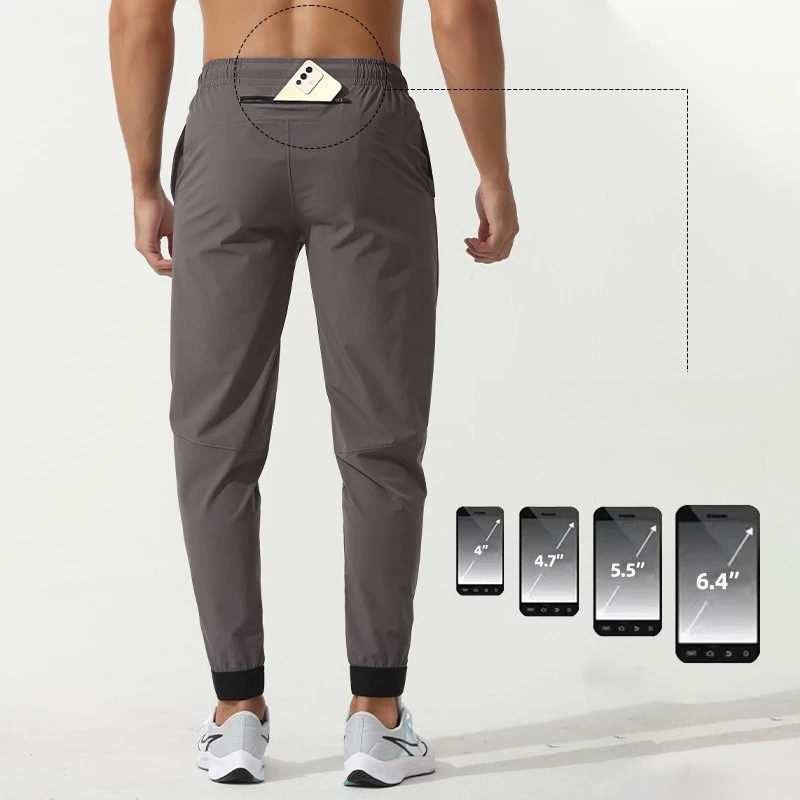 Spring Men's Jogging Sports Pants Gym Fitness Training Running Sweatpants Elastic Quick Dry Workout High Elasticity Trousers