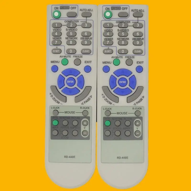 Compatible RD-448E Projector Remote Control Long Lasting Battery No Programming for Home Office Use