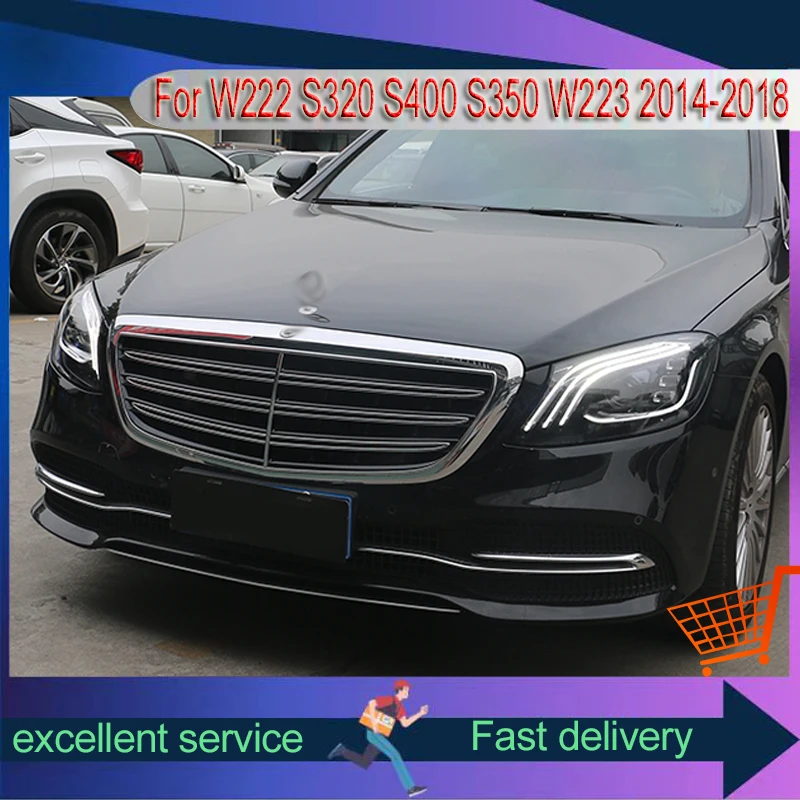 Auto Headlight For Mercedes Benz S-Class W222 S320 S400 S350 W223 2014-2018 Modified Assembly Light Guide LED Lens DRL Car Lamp