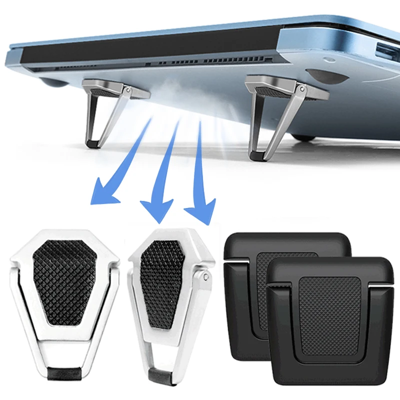 Металлическая складная подставка для ноутбука, универсальный нескользящий кронштейн, подставка для Macbook Pro Air Lenovo, держатель для ноутбуков