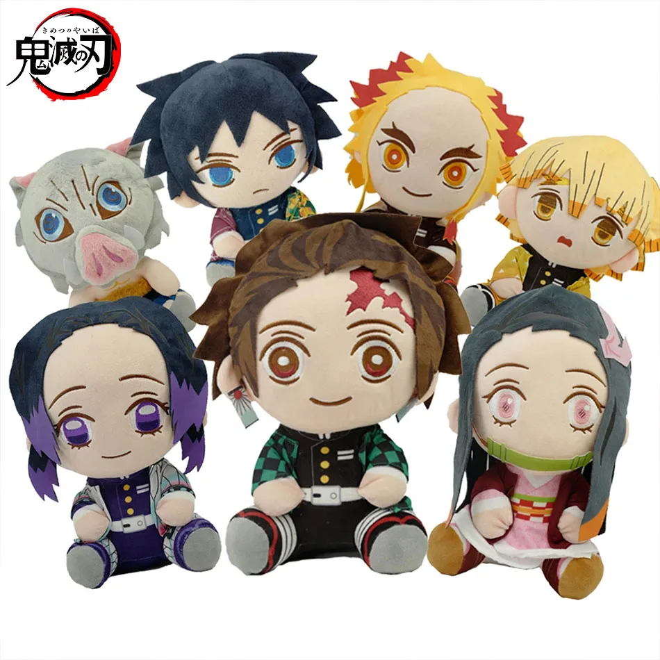 Chaud 20 cm japon Anime démon Slayer Tomioka Giyu Kamado Tanjirou Kamado Nezuko Agatsuma Zenitsu jouets en Peluche poupée Peluche femmes cadeau