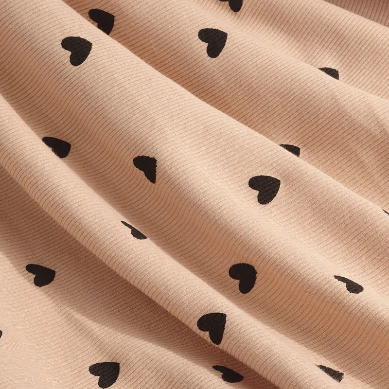 Heart Printed Fabric Handmade DIY Clothing Materials Needlework Sewing Apparel Accessories Design Abrasion-resistant Fabrics New