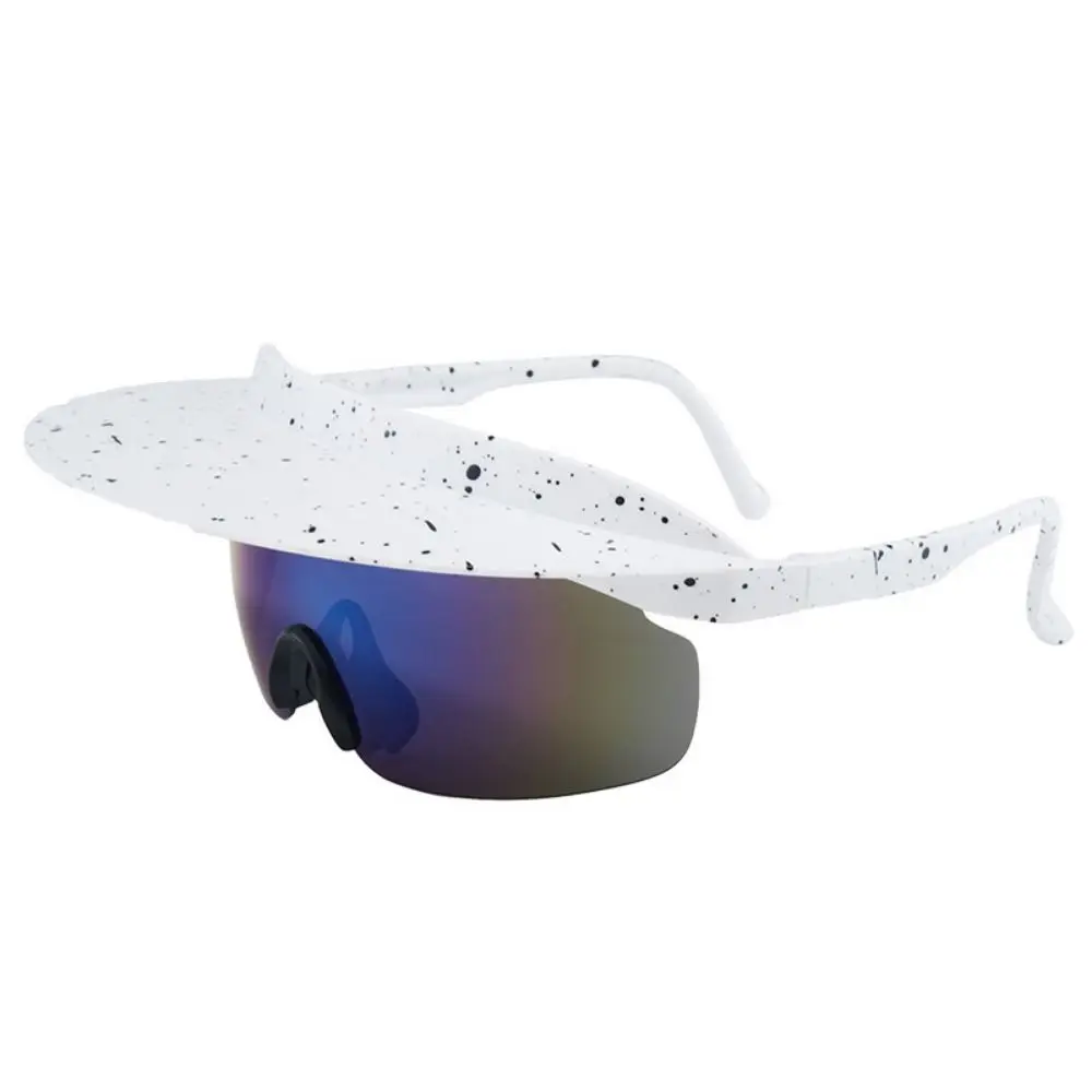 

Windproof Sun Hat Sunglasses Built in Visor UV Protection Biking Eyewear Clear Vision Lightweight Frame Cycling Goggles Outdoor