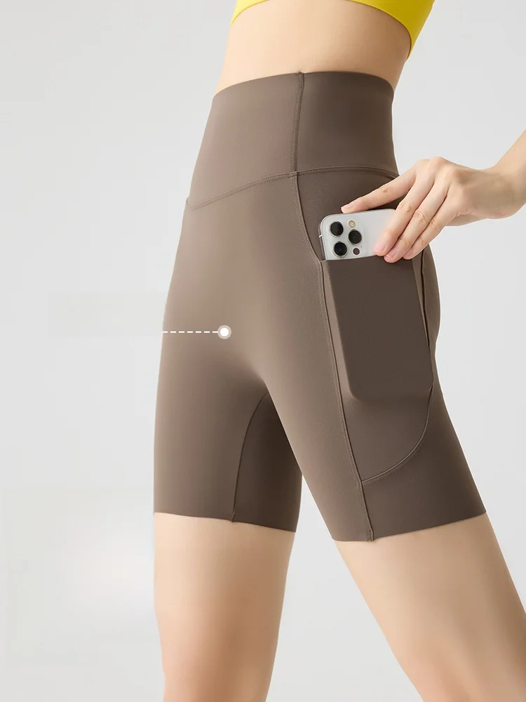 High Waist Yoga orts Women's Summer Fitn Running orts Padded Tummy Control Cycling Riding ark Bite Leggings