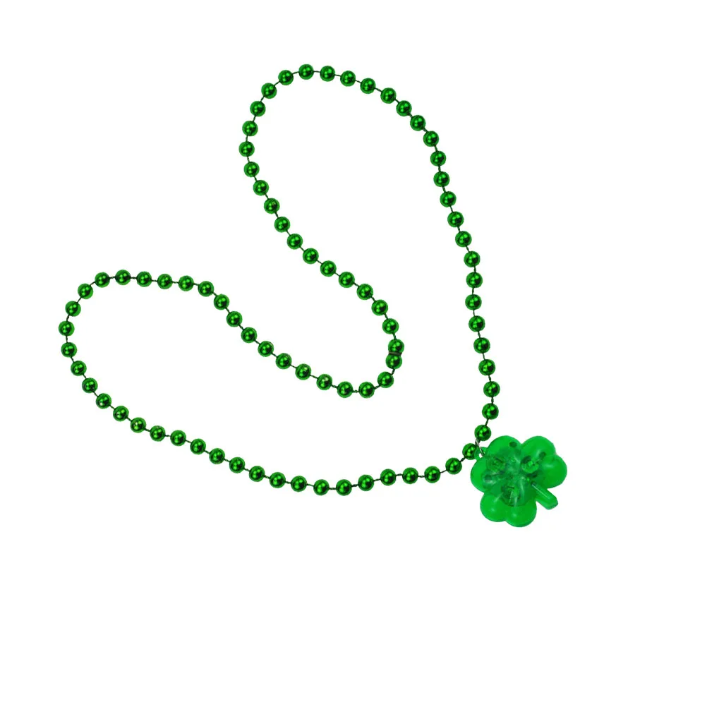 

2 PCS LED Light Necklace Long-lasting Patricks Day Glowing Luminous for Party Shamrock