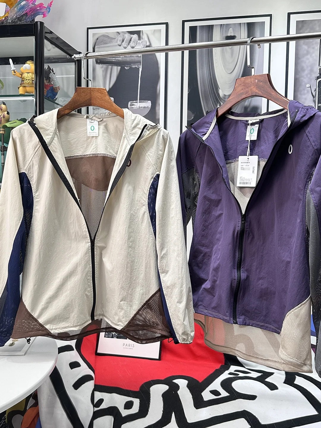 

Мужская легкая тканая куртка для улицы в стиле пэчворк, летняя защита от солнца, ультратонкая дышащая молния Qui Dry Long Sve