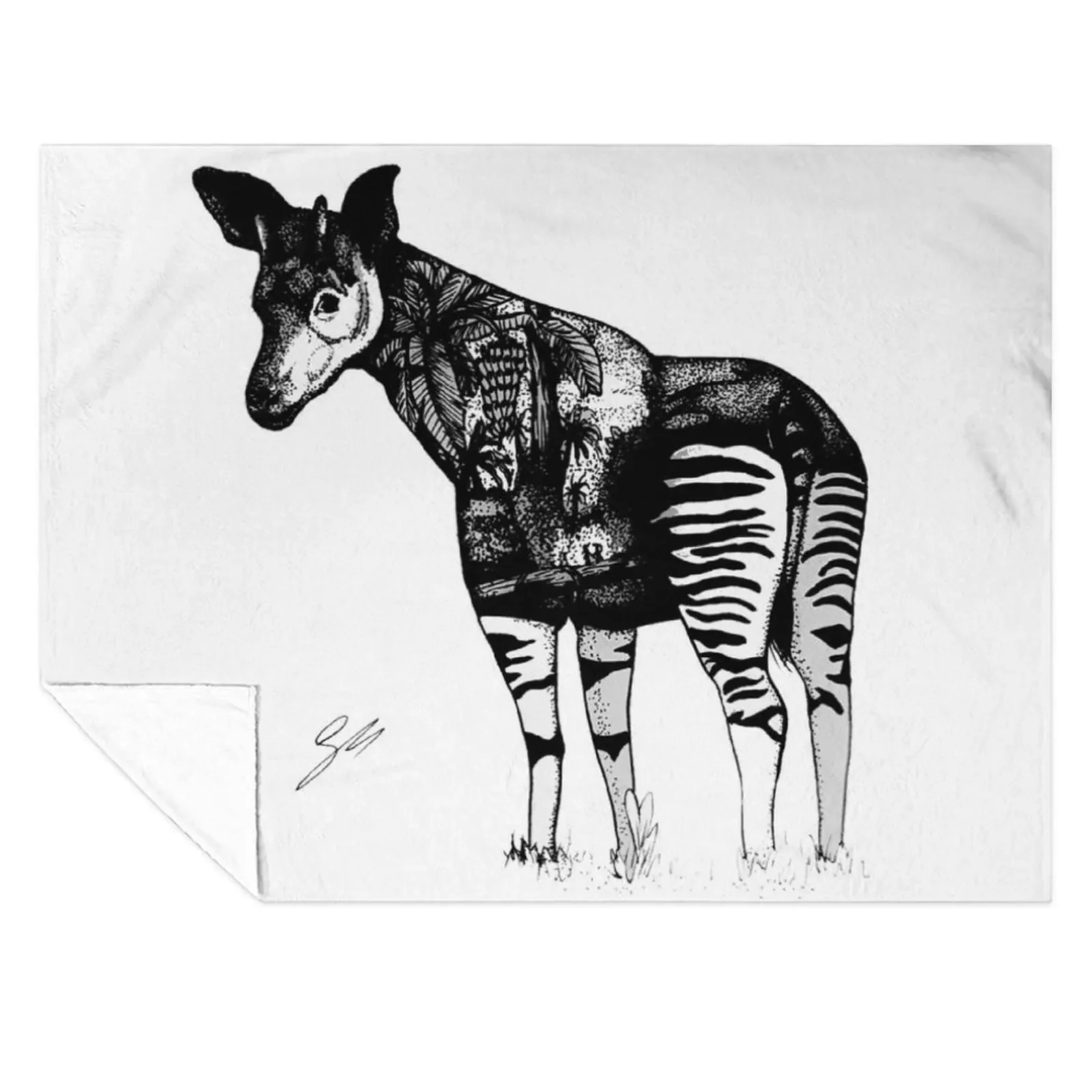 

Okapi Throw Blanket Plush Warm Luxury St Retros Blankets