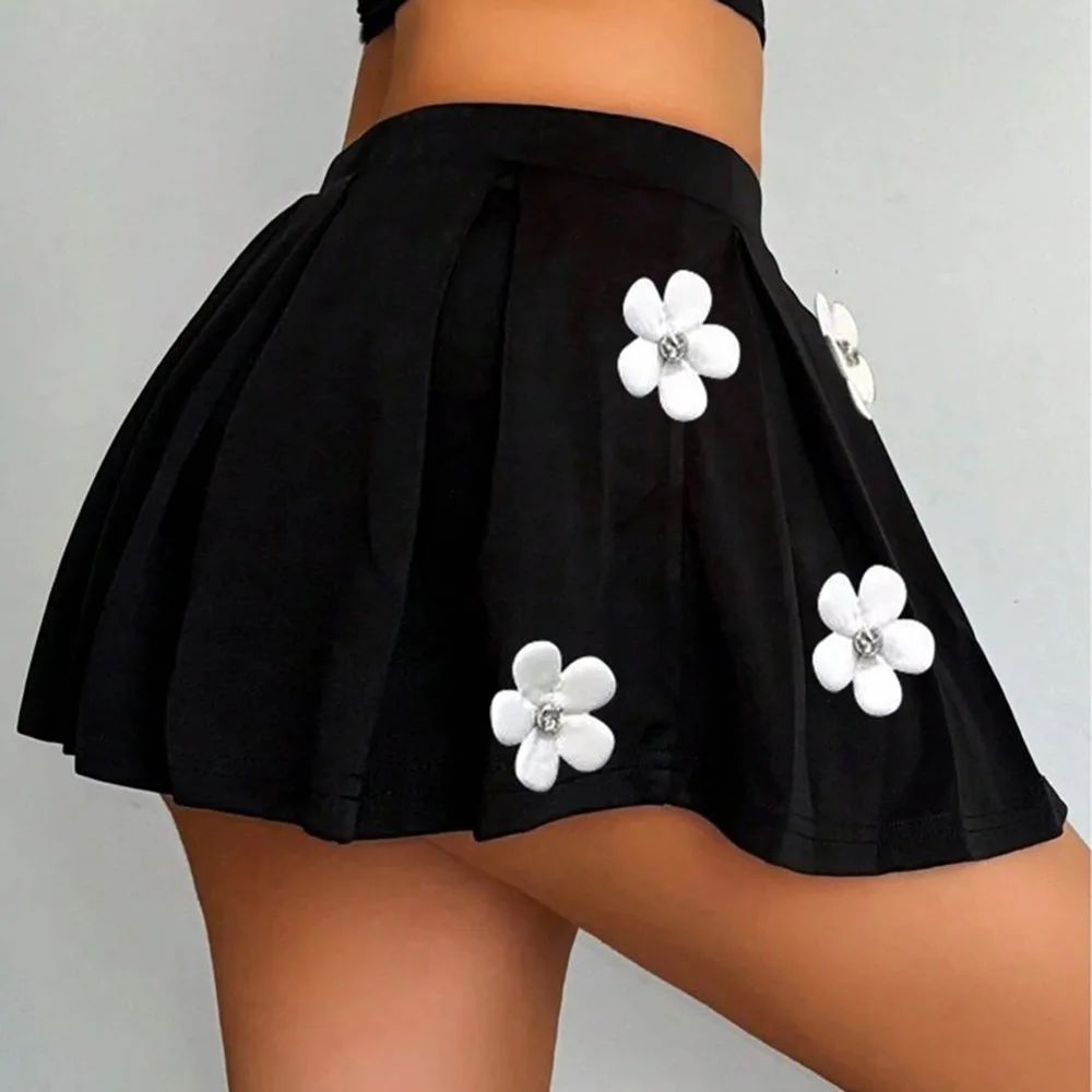 Women's Clothing 3D Three-dimensional Flower Stretch Skirt For Women Mini Dress Bohemia Temperament Casual Commuting Trendy Slim