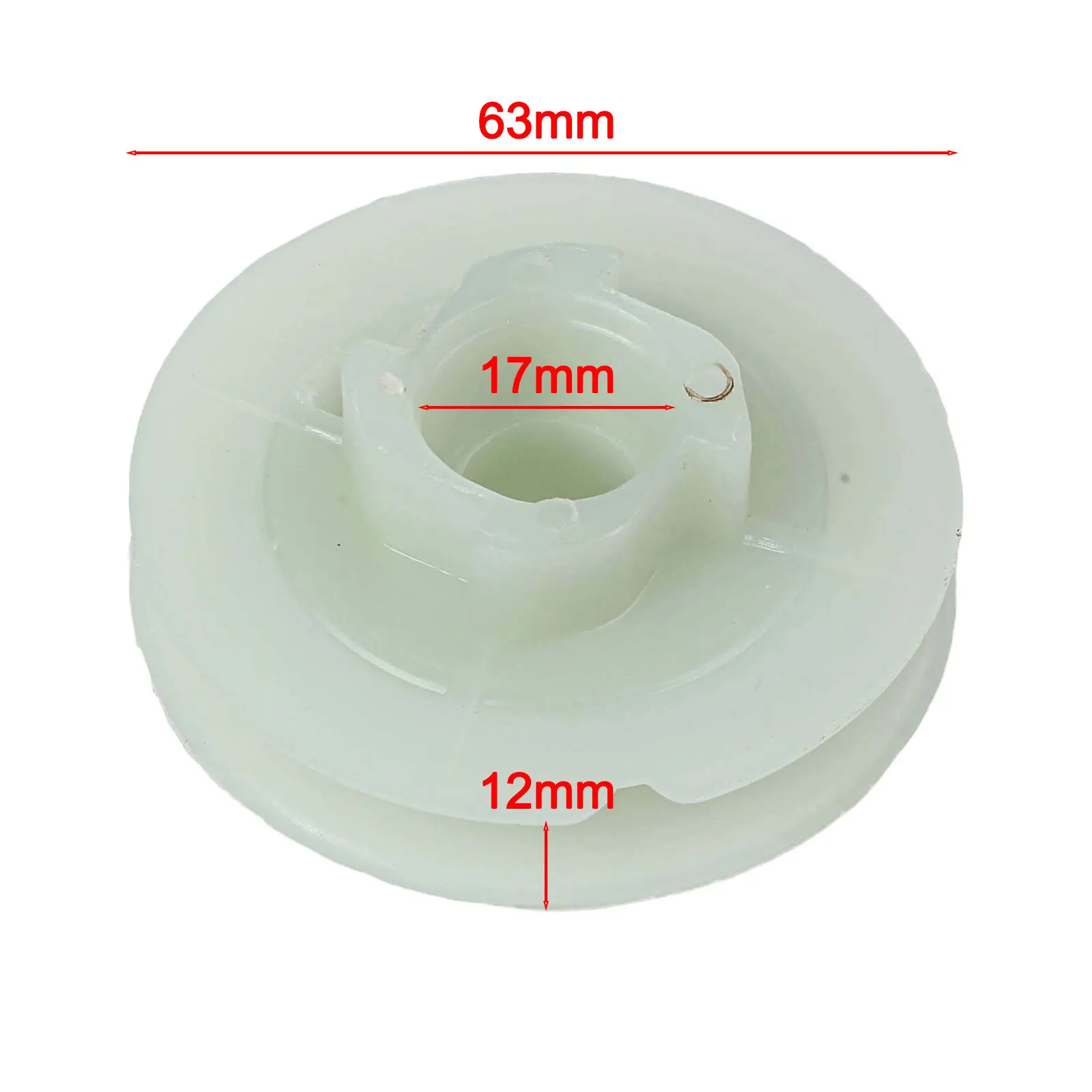 Recoil Starter Start Pull Pulley For Chinese 4500 5200 5800/45CC/52CC/58CC Tarus For Chainsaw Replacement 63x17x12mm