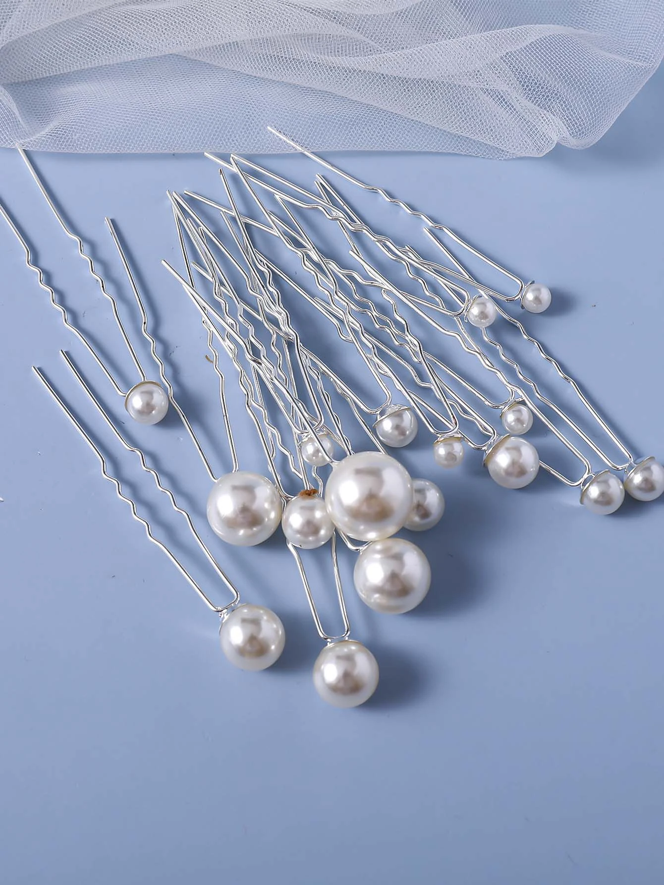 18 Peças de Grampos de Cabelo com Pérolas Falsas para Casamento, Grampos de Cabelo em Formato de U com Pérolas Douradas, Acessórios de Cabelo para Noivas