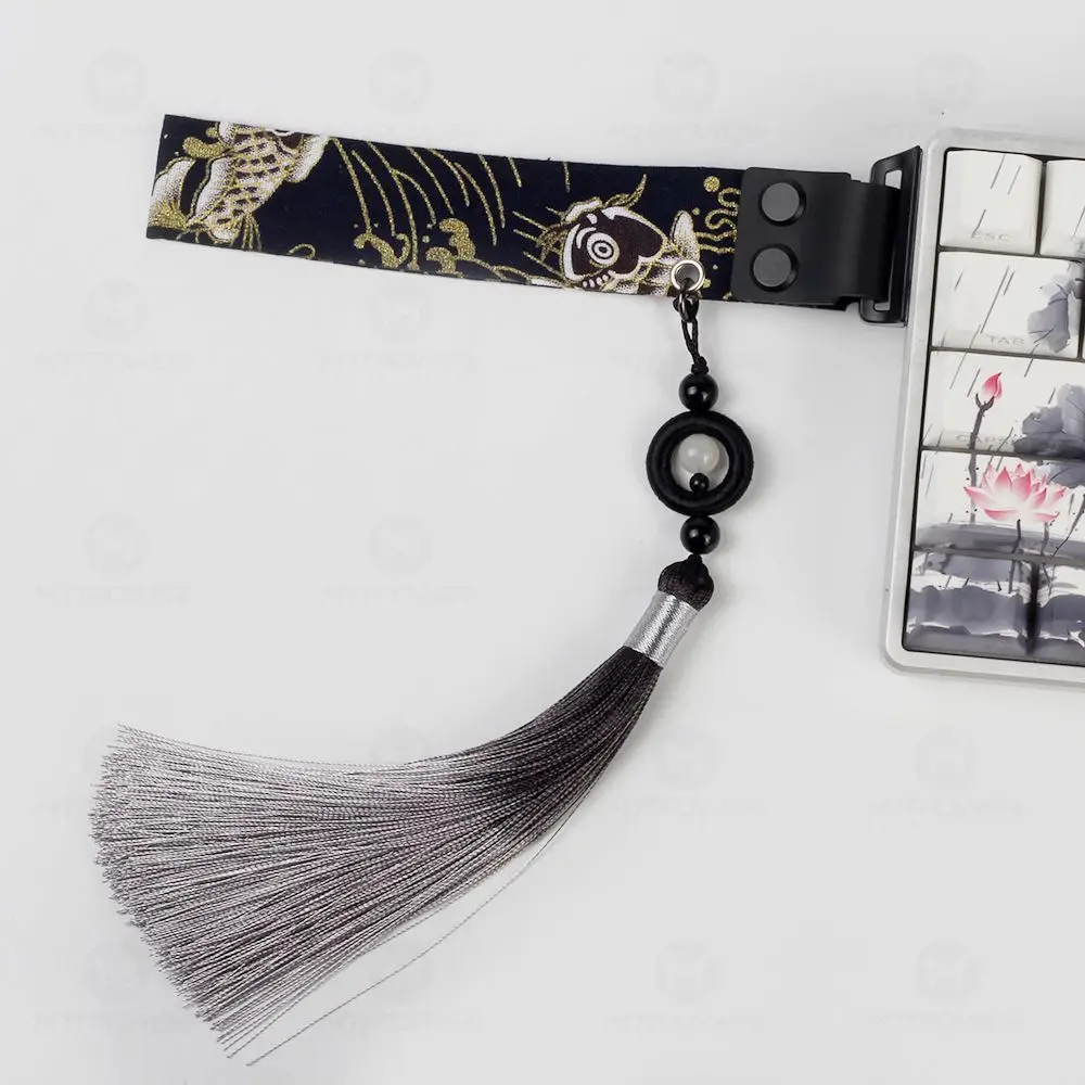 Keyboard Ribbon Mechanical Keyboard Strap Customization Magnetic Axis Keyboard Strap Wooting Atk68 Drunkdeer Decor With Tassels