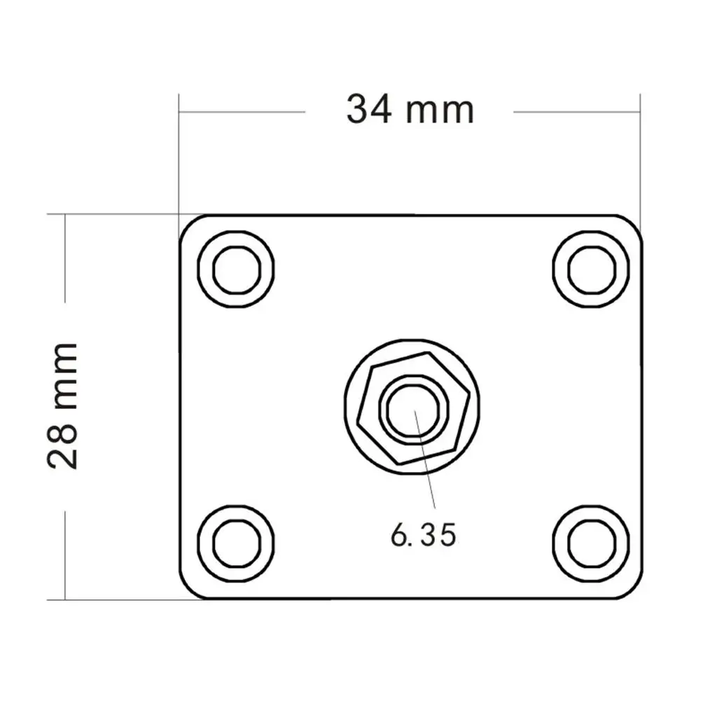 LP Electric Guitar Output Socket Plate Square Plastic Replacement Component for Guitar Upgrades