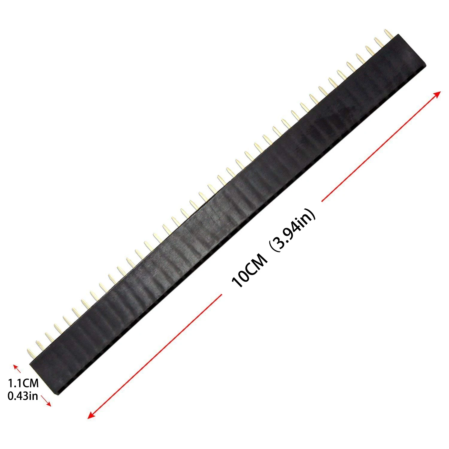 20/40 Stück Pin-Steckverbinder, 2,54 mm 40-Pin Stecker und Buchse, trennbare PCB-Platinenverbinder, einreihige Pin-Steckverbinder – Detail 3