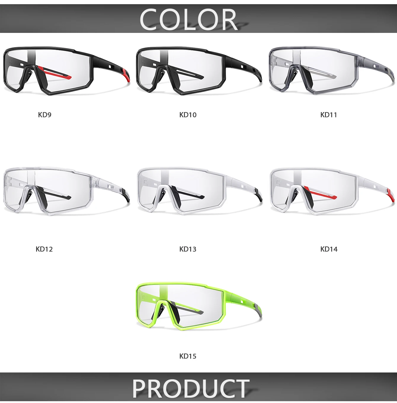 Photochrome Sonnenbrille Neue Stil Marke Männer Frauen Komfortable Winddicht Radfahren Gläser für Fahrrad MTB Fahrrad Laufen Angeln – Detail 4