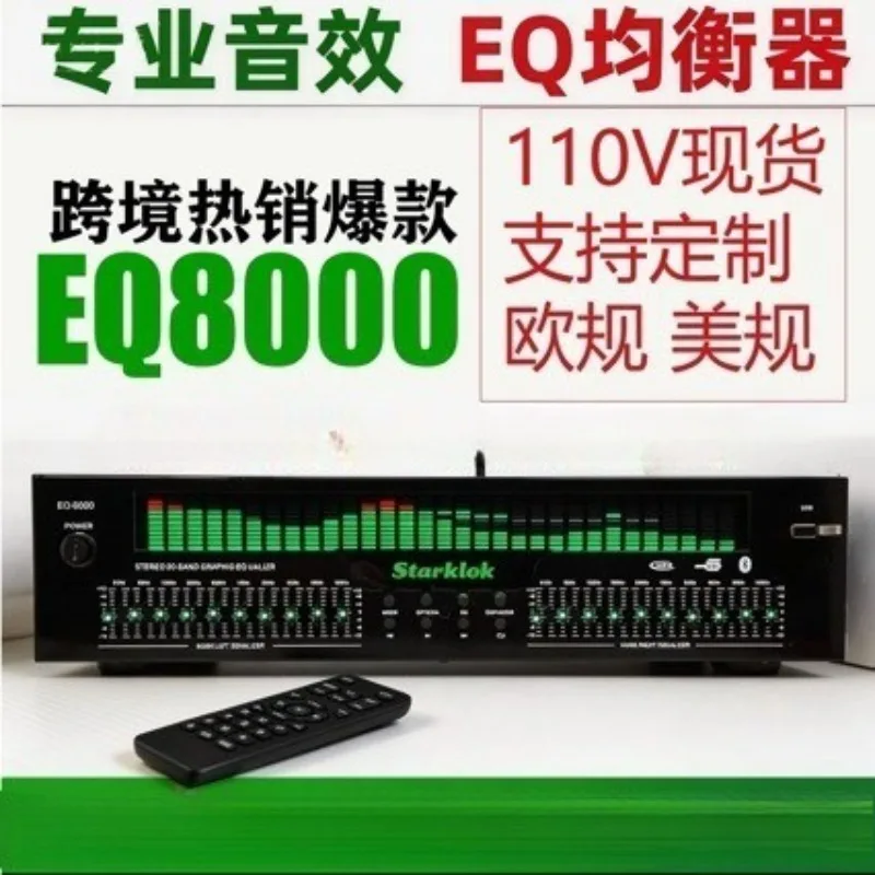 Professional Eq8000 Equalizer Bluetooth 5.4 Optical Coaxial Digital Audio Decoder Usb Drive Audiophile Preamplifier Player