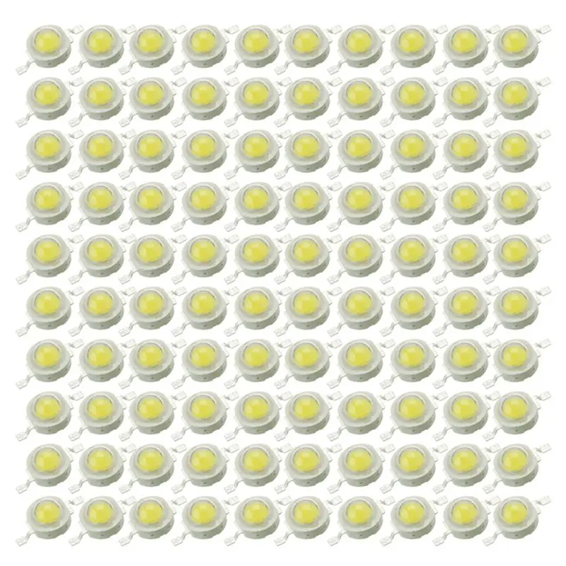

ABFU-200Pcs LED Beads Natural White LED Light 1W High Power Lamp Chip 4000K LED Chip
