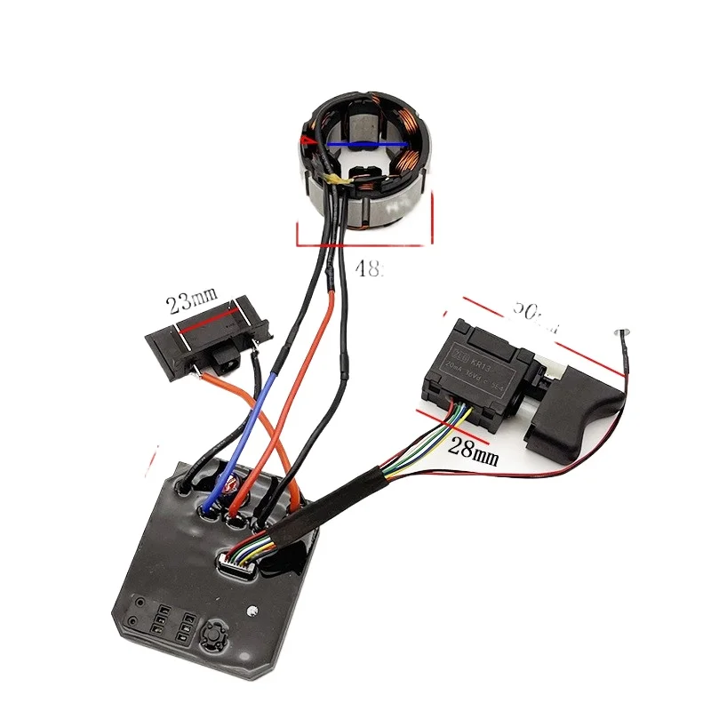 Zestaw sterownika bezszczotkowego klucza udarowego 2106 - Moduł sterowania silnikiem do elektronarzędzi Dayi 18V 21V — 2