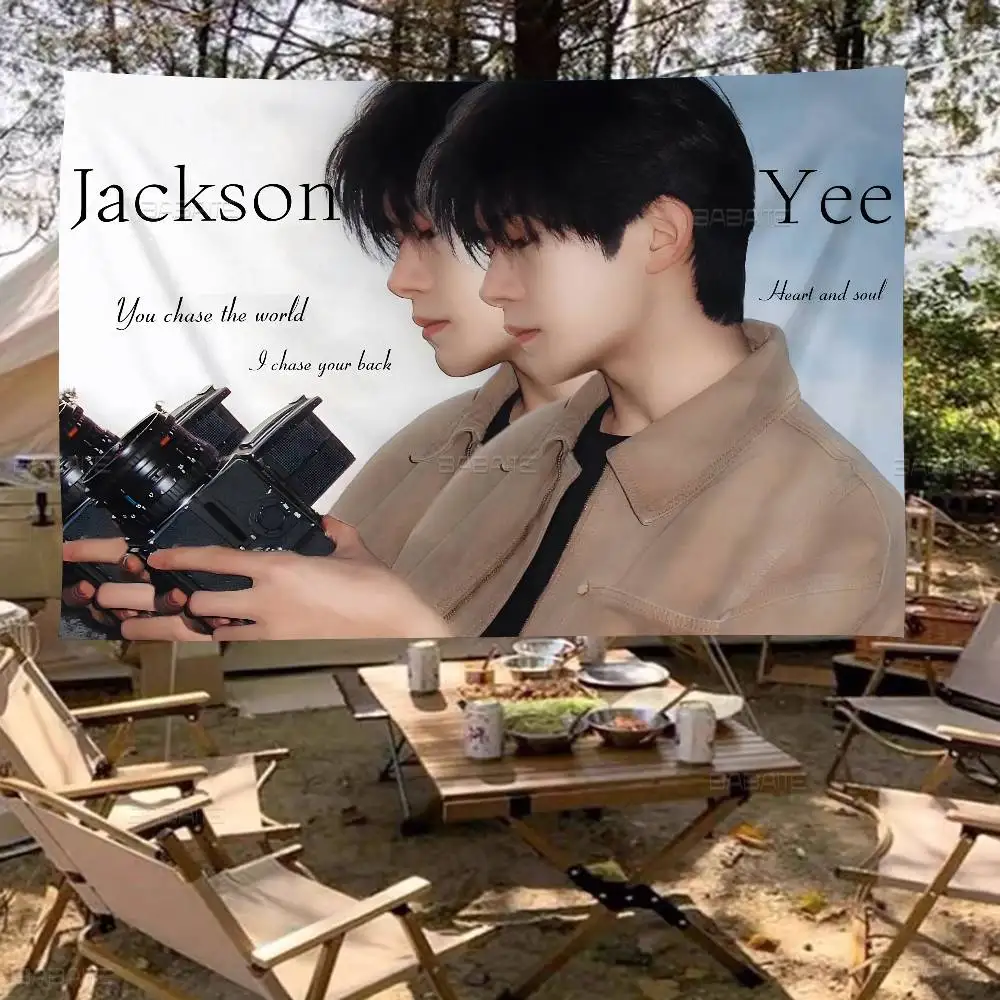 Jackson Yee Cartoon Flag Art Science Fiction Room Home Decor Wall Hanging Home Decor Banner