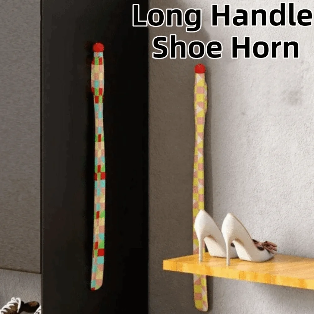 

Эргономичный допаминовый рожок для обуви с длинной ручкой, магнитное поглощение, красочный съемник для обуви, бытовой с изогнутым крючком