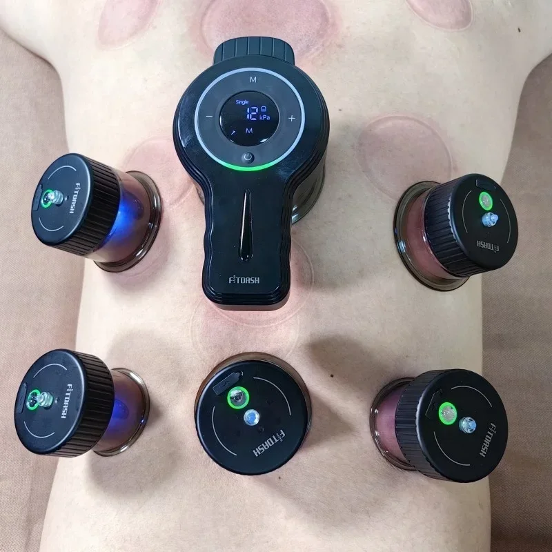 

2025 hot sale Fitdash Strong Suction Vacuum Therapy Cupping Intelligent Breathing Cupping Therapy Message Cup