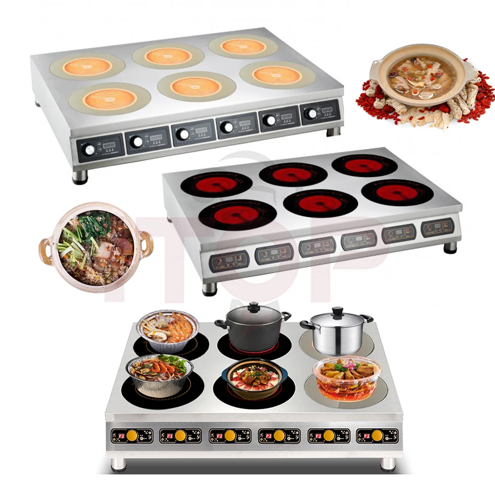 Table Top 2/4/6 Burner Electric Stove 210mm Low Price Durable Electric Cook Top Induction Heating Plate Induction Cooker