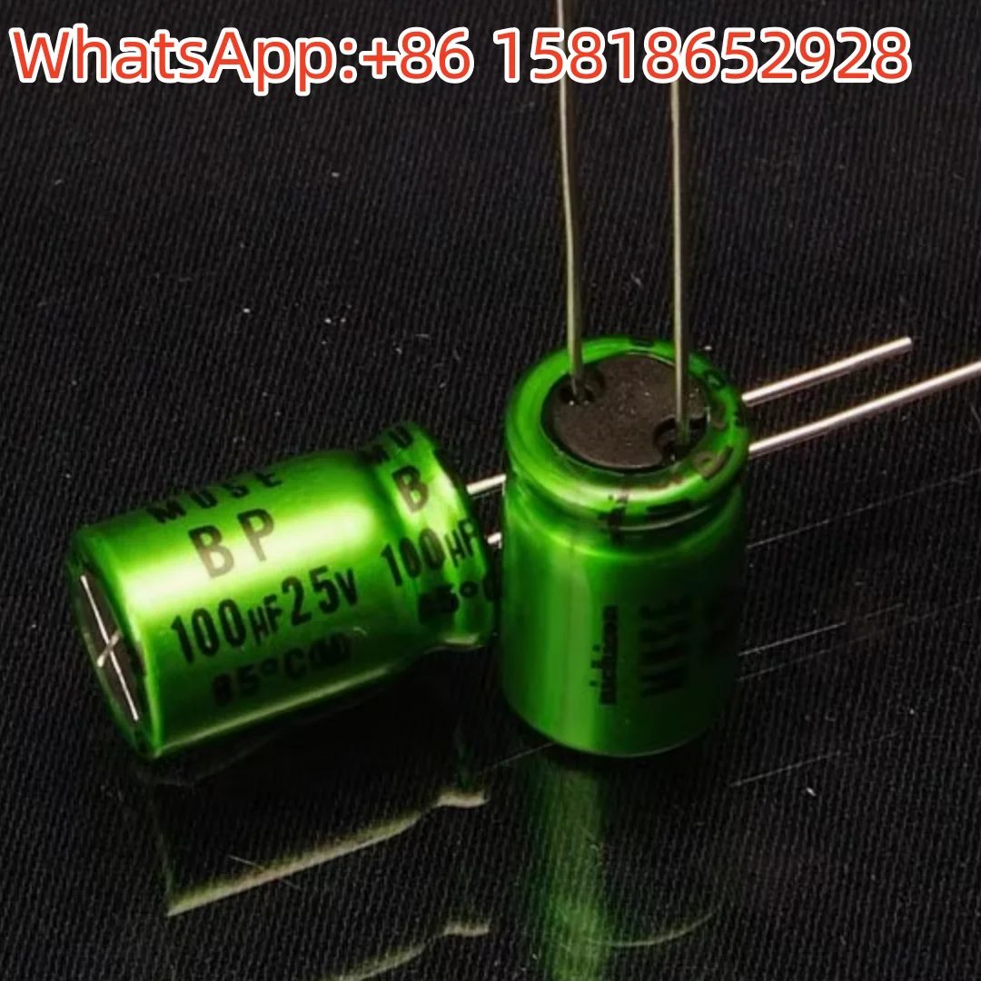 

5pcs 100UF 25V Japan Nichicon Capacitor 25V100UF 10*16 MUSE BP Infinite Copper Socket