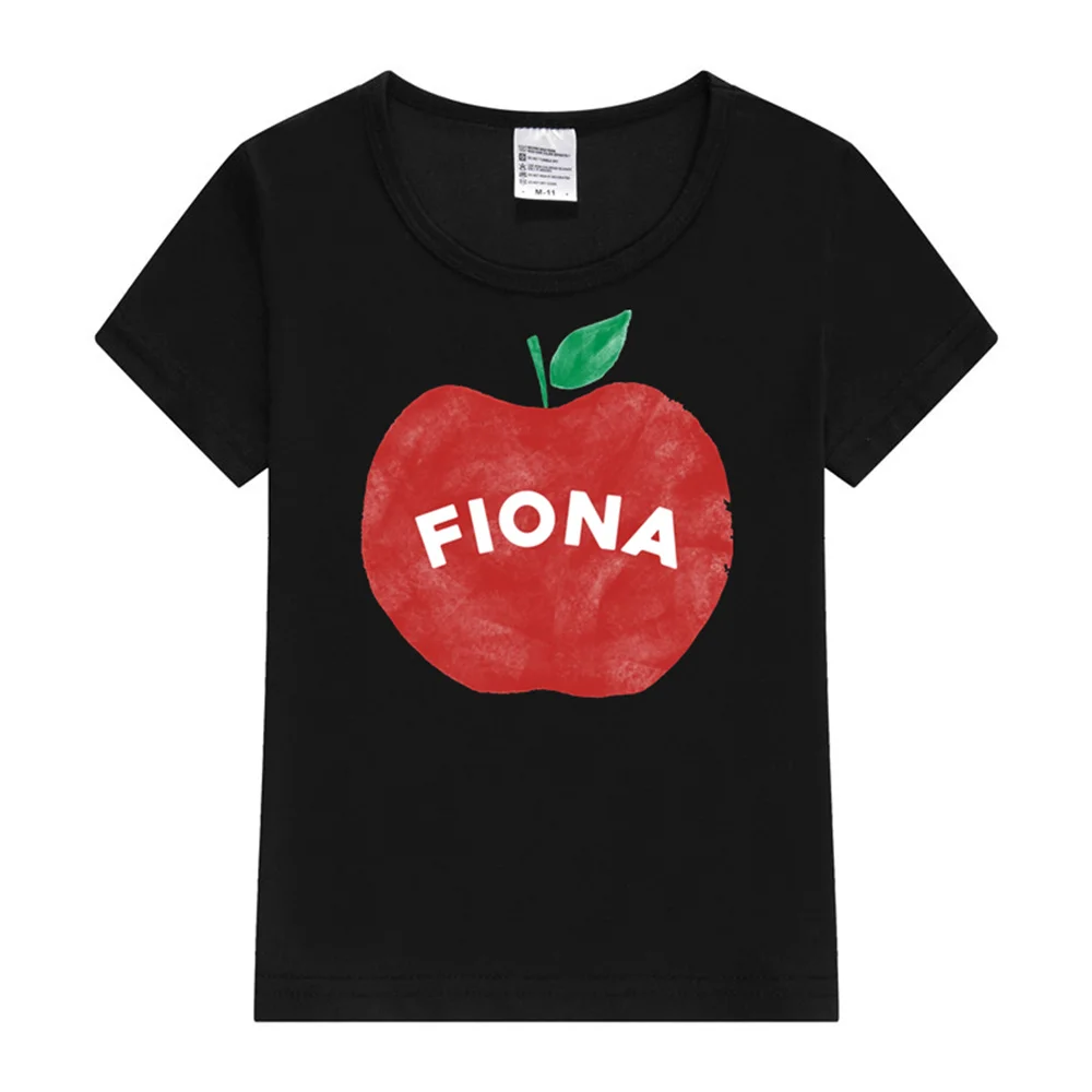 

Fiona Apple Kids T-Shirt Girls' Summer Round Neck Short Sleeve T-shirt New Sweet Fashion Print Tops Girls Clothes