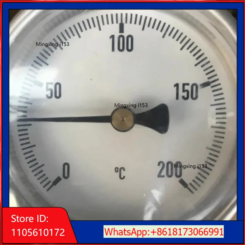 German imported  TGE53 all stainless steel bimetallic thermometer EN13190 series axial universal joint