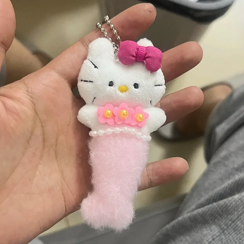 

Kawaii Hello Kitty Sanrio плюшевая игрушка милая серия русалок плюшевая кукла рюкзак кулон брелок для девочек праздничный подарок на день рождения