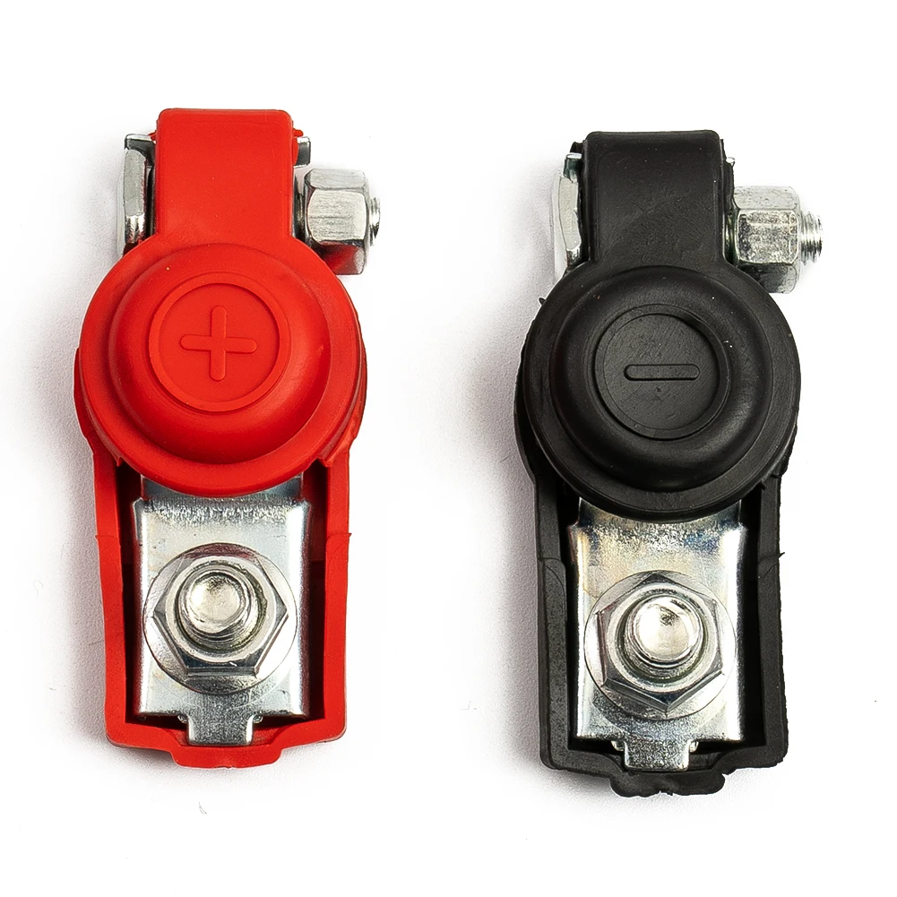 

2pcs Battery Terminal Cable Clamps for Toyota Cars Negative and Positive TopPost Connectors Suitable for SAE and DIN Batteries