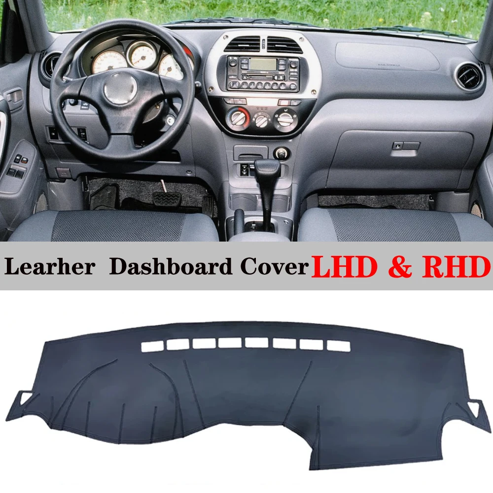 Dashboard Dash Mat Cover Leather Pad Sunshade Anti-UV Carpet Car Accessories For Toyota Rav4 Xa20 2000 2001 2002 2003 2004 2005