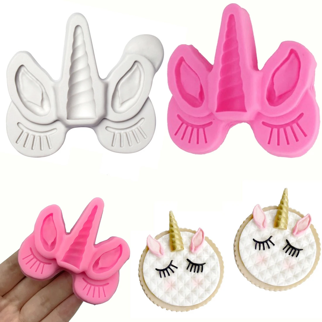 

1 шт.-единорог силиконовая форма Sugarcraft печенье кекс шоколадная форма для выпечки помадка инструменты для украшения торта
