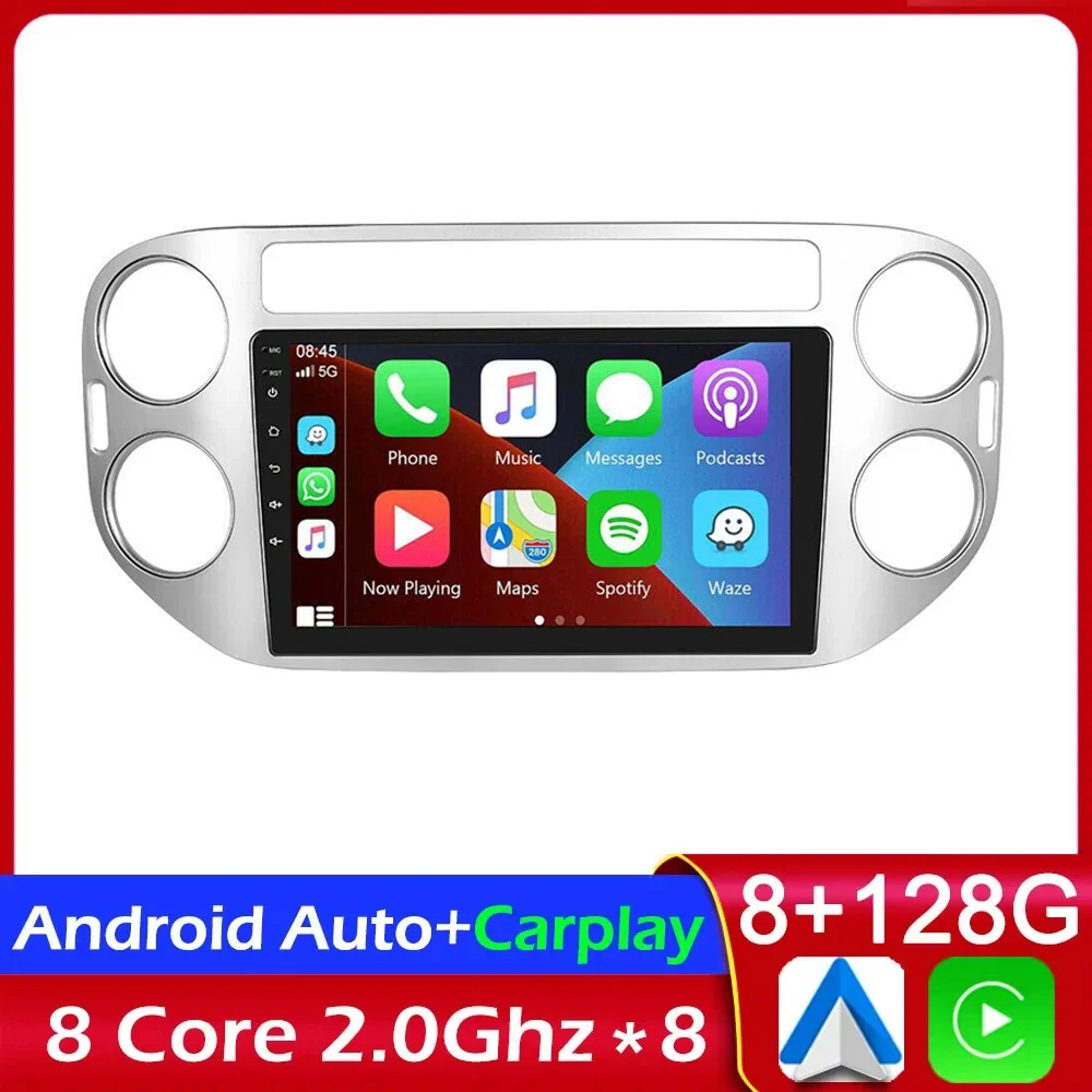 

Автомагнитола 8G + 128G Android 13 для VW Volkswagen Tiguan 1 NF 2006-2016 4G Carplay мультимедийный видеоплеер Авторадио Стерео