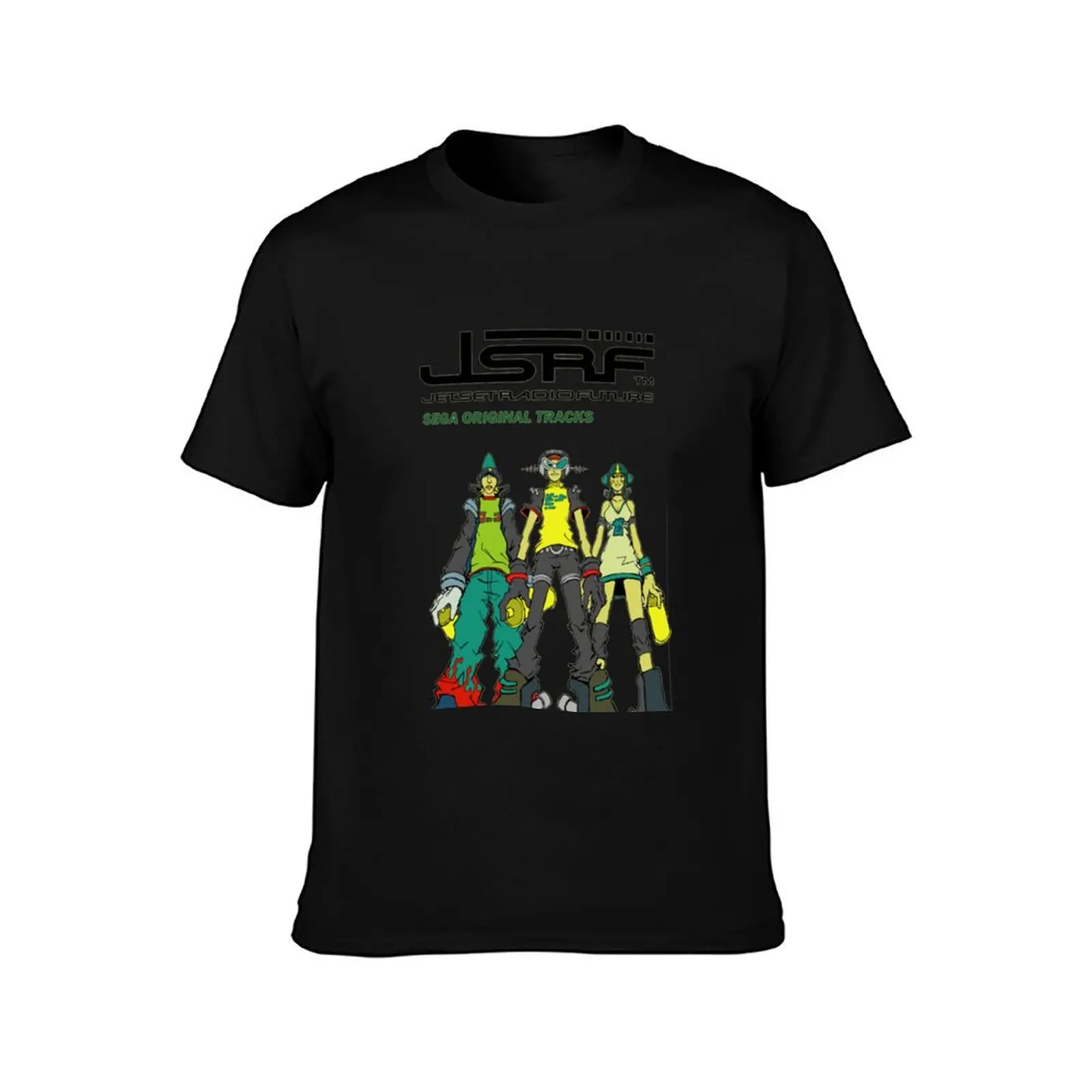 Jet Set Radio Future Soundtrack Cover T-Shirt Summer Casual Cotton Tee Oversized Streetwear Tops Vintage Graphic Print