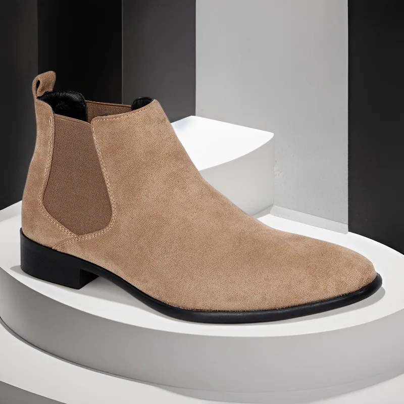 AutumnWinter Men's Chelsea Boots Fashion Men's Business Boots Plus Size 40-48