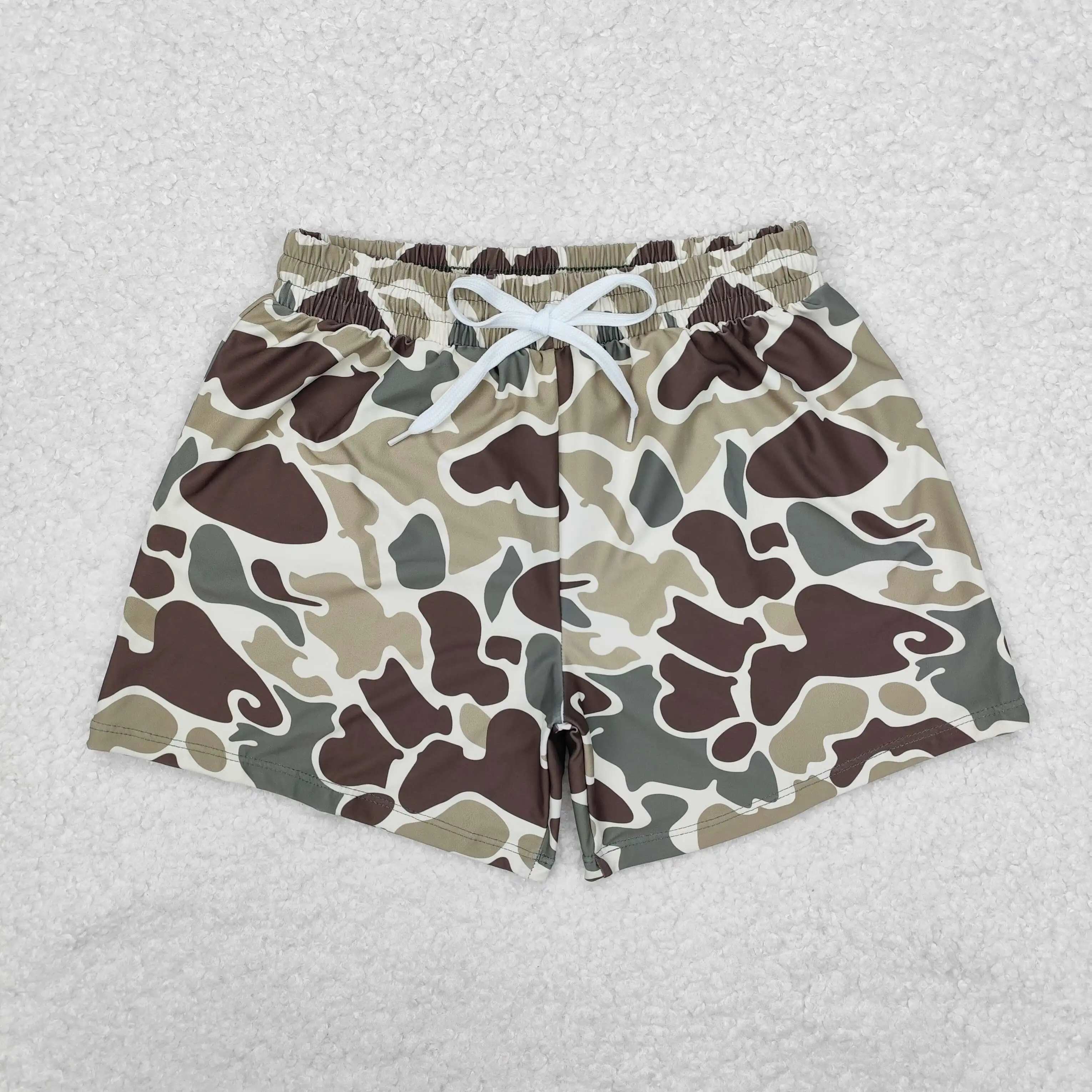 New rts new baby boys swimming trunks wholesale boutique camouflage hot sale pattern summer boys beach shorts