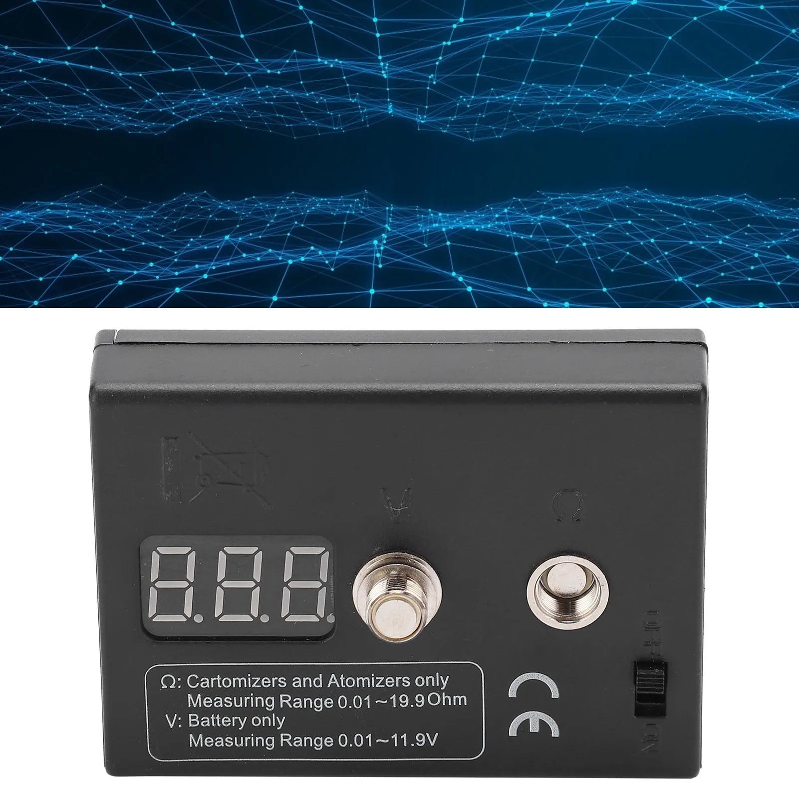 

ZK50 измеритель сопротивления OHM, измерительный считыватель, тестер катушки, провод, инструмент «сделай сам», для распылителя 3 В, 0,01-20 Ом